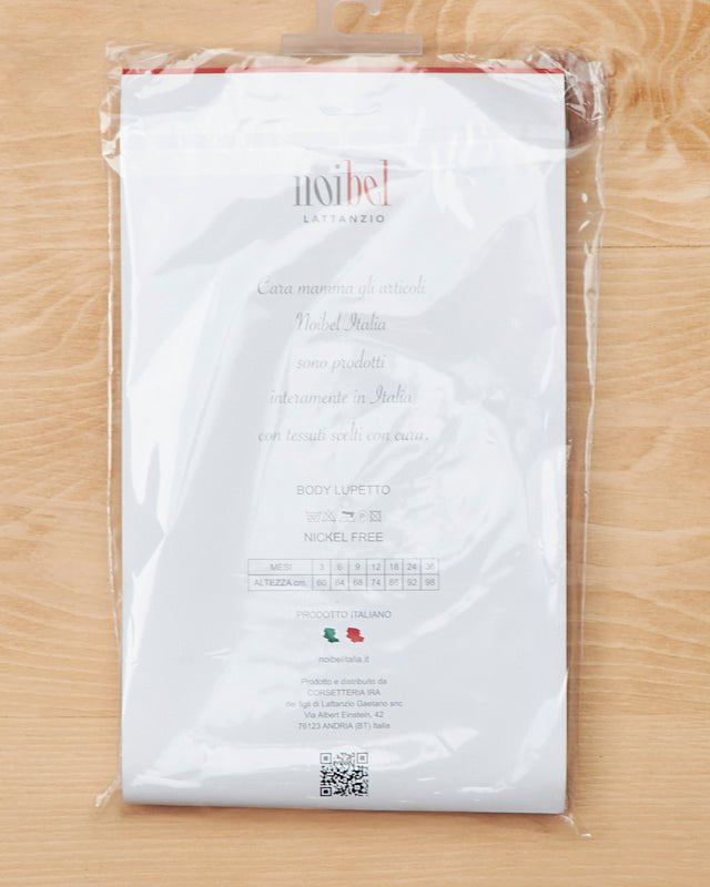 Body lupetto unisex caldo cotone manica lunga Noibel - ErreGiModaBimbo