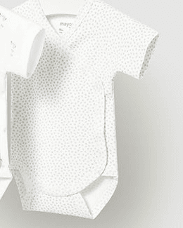 Body neonati cotone Mayoral in fantasia grigia Mayoral 0-1 Mesi 55cm