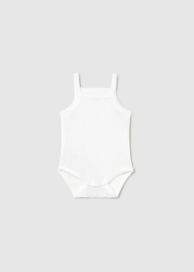 Body spalla fina traforato neonata Mayoral Newborn bianco Mayoral 0-1 Mesi 55cm