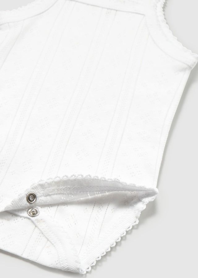 Body spalla fina traforato neonata Mayoral Newborn bianco Mayoral 0-1 Mesi 55cm