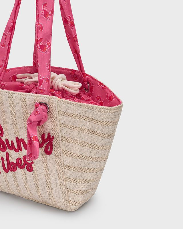 Borsa mare bambina Mayoral Sun Vibes rosa geranio Mayoral