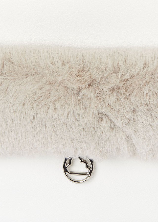 Borsa maternità Mayoral similpelle dettaglio pellicciotto bianca - ErreGiModaBimbo