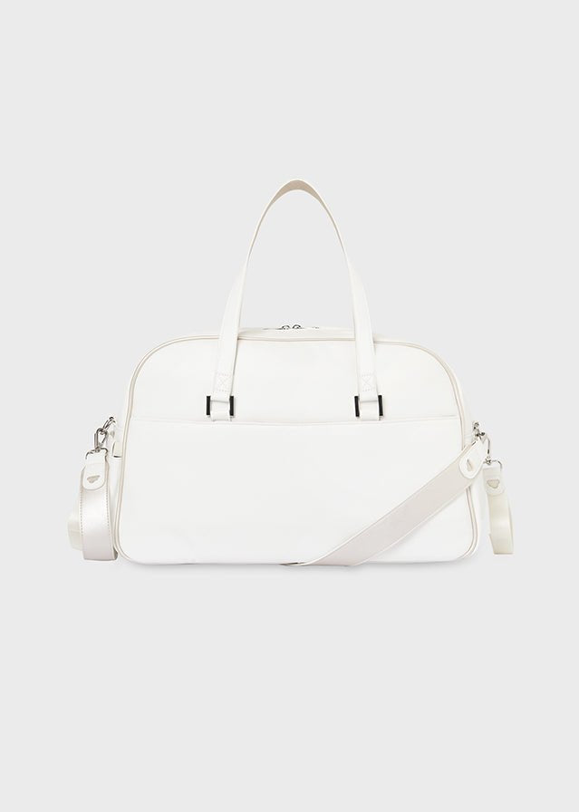 Borsa maternità Mayoral similpelle dettaglio pellicciotto bianca - ErreGiModaBimbo