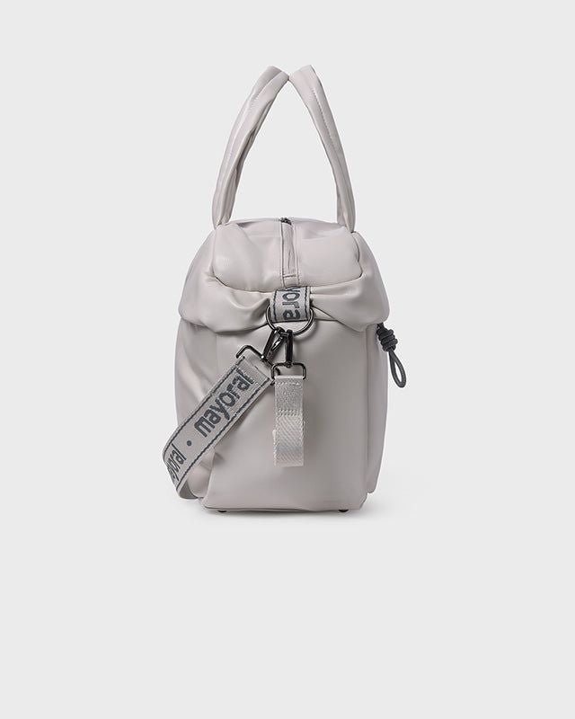 Borsa maternità neonati logo Mayoral Newborn grigio ghiaccio Mayoral