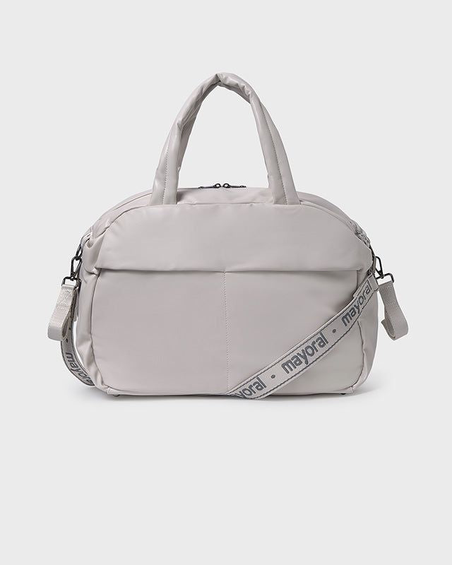 Borsa maternità neonati logo Mayoral Newborn grigio ghiaccio Mayoral