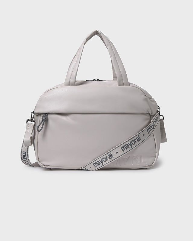 Borsa maternità neonati logo Mayoral Newborn grigio ghiaccio Mayoral