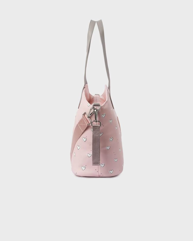 Borsa passeggino con fasciatoio Mayoral rosa fantasia cuori Mayoral Default Title