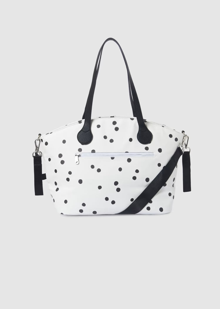 Borsa passeggino con fasciatoio Mayoral bianca fantasia pois Mayoral Default Title