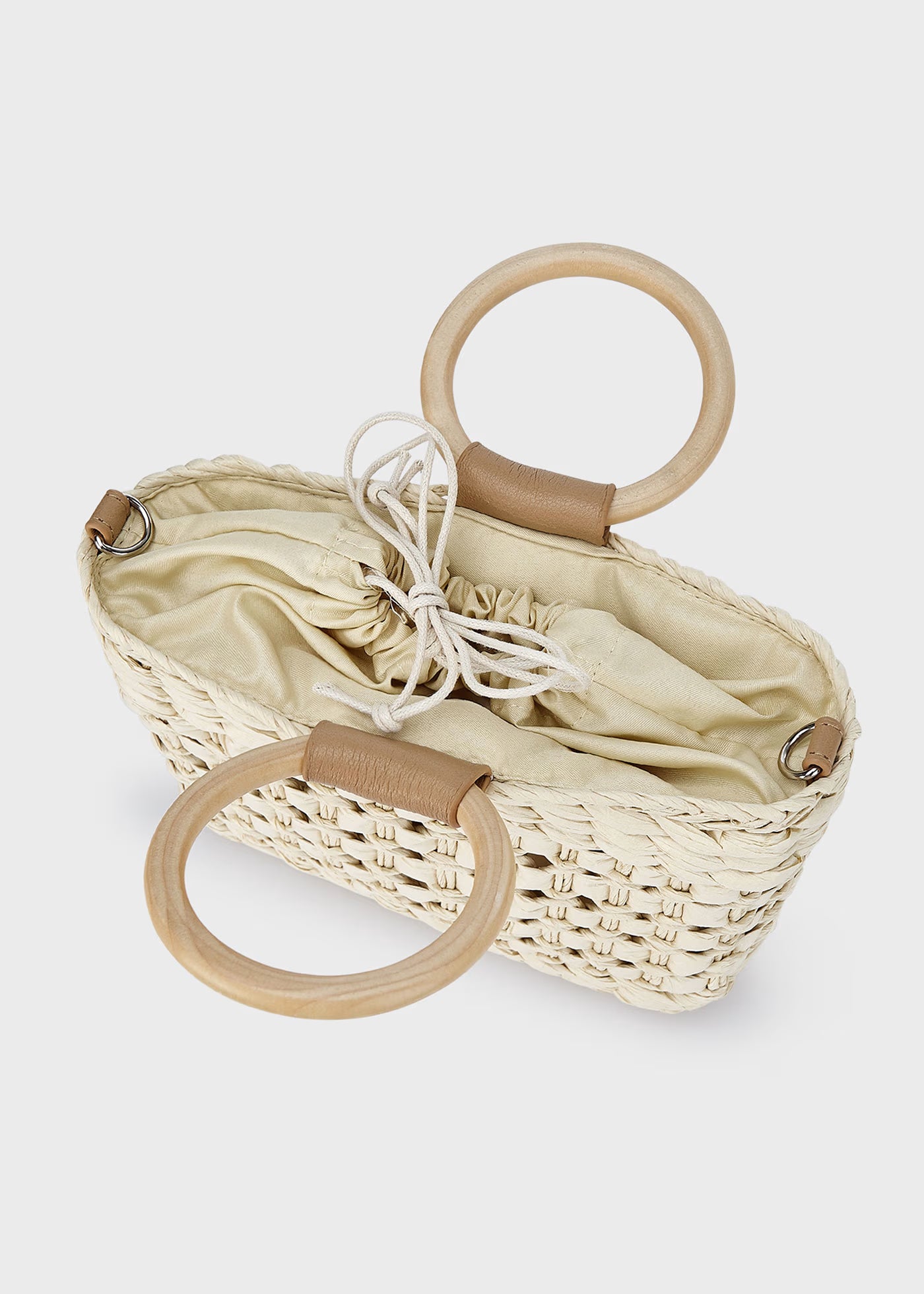 Borsa natural bambina Mayoral tipo vimini Mayoral Default Title