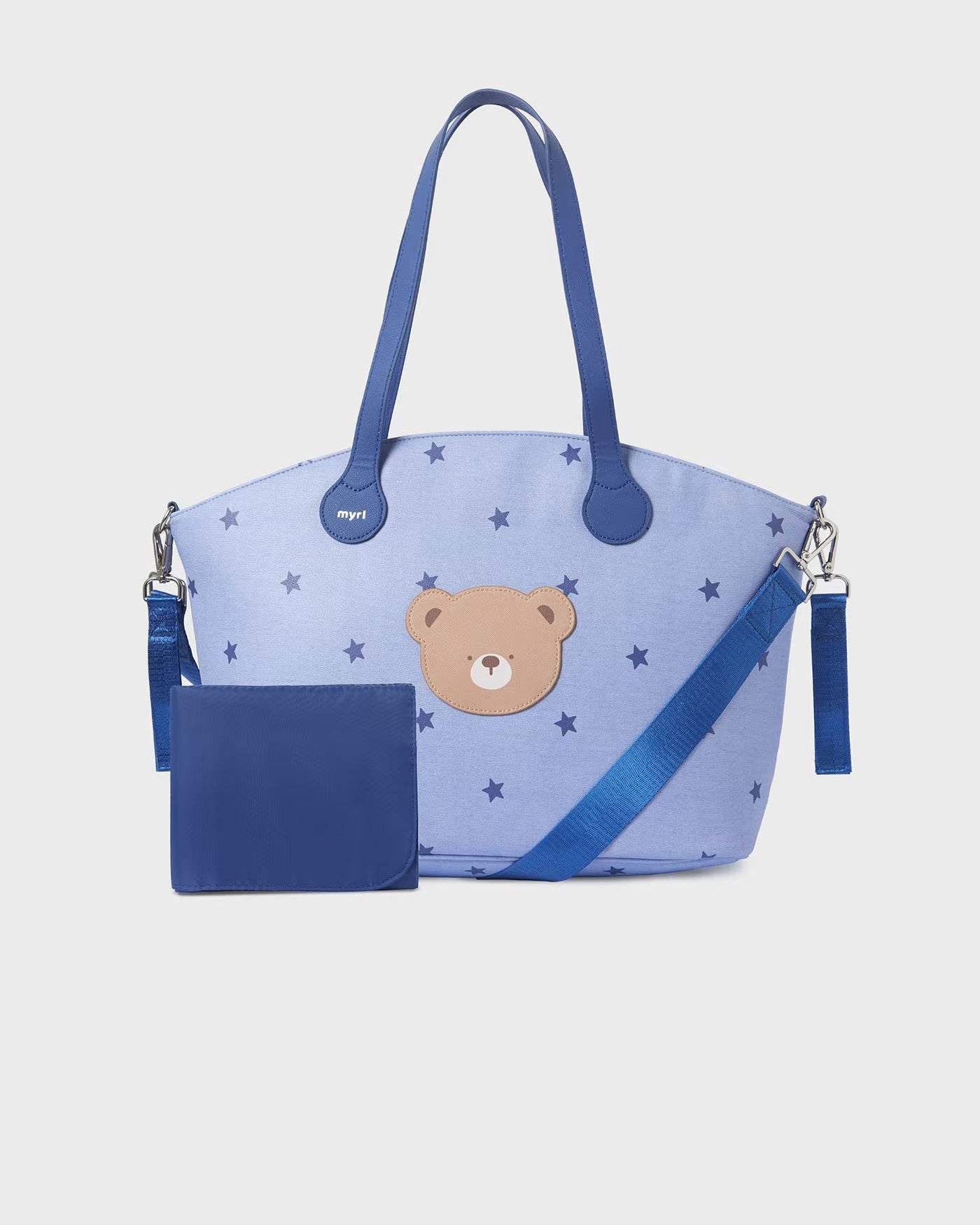 Borsa passeggino con fasciatoio Mayoral blu fantasia stellata Mayoral Default Title