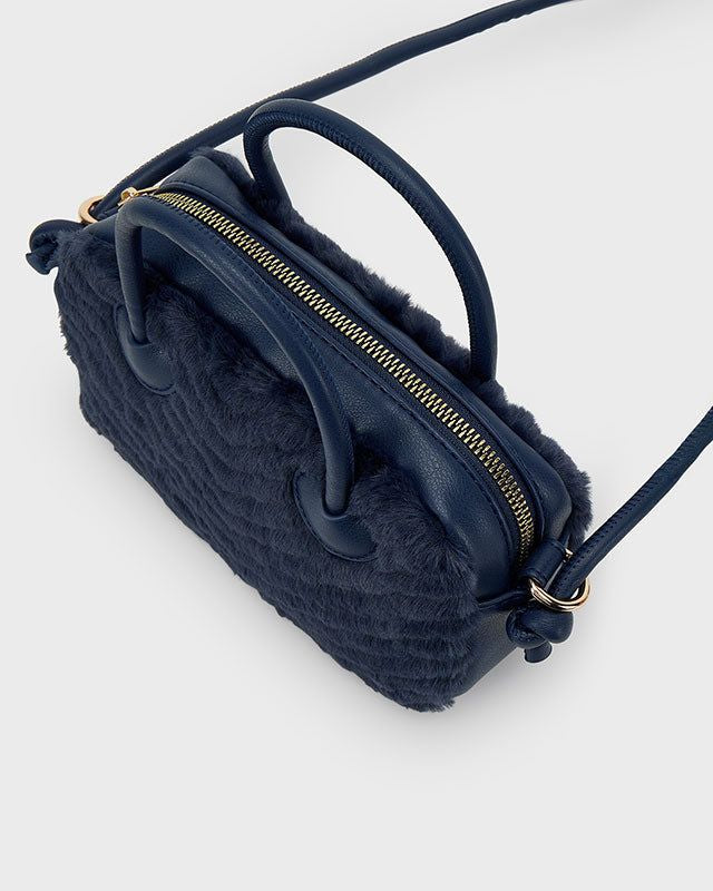 Borsa pellicciotto bambina Mayoral blu marino Mayoral