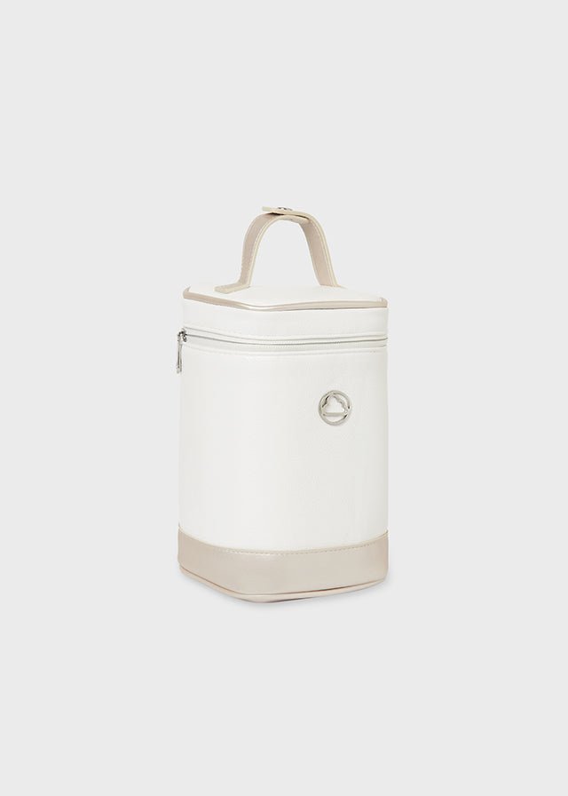 Borsa termica cilindrica Mayoral in ecopelle bianca - ErreGiModaBimbo