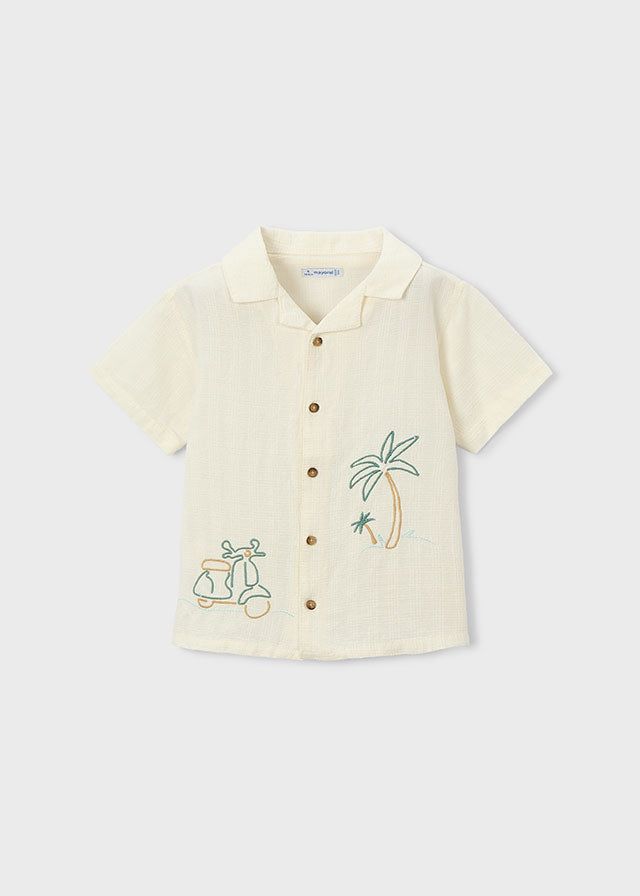 Camicia bambino Mayoral con dettagli ricamati Mayoral 2 Anni 92cm
