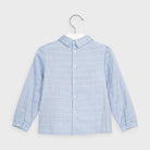 Camicia blusa bambina Mayoral motico quadri azzurra - ErreGiModaBimbo