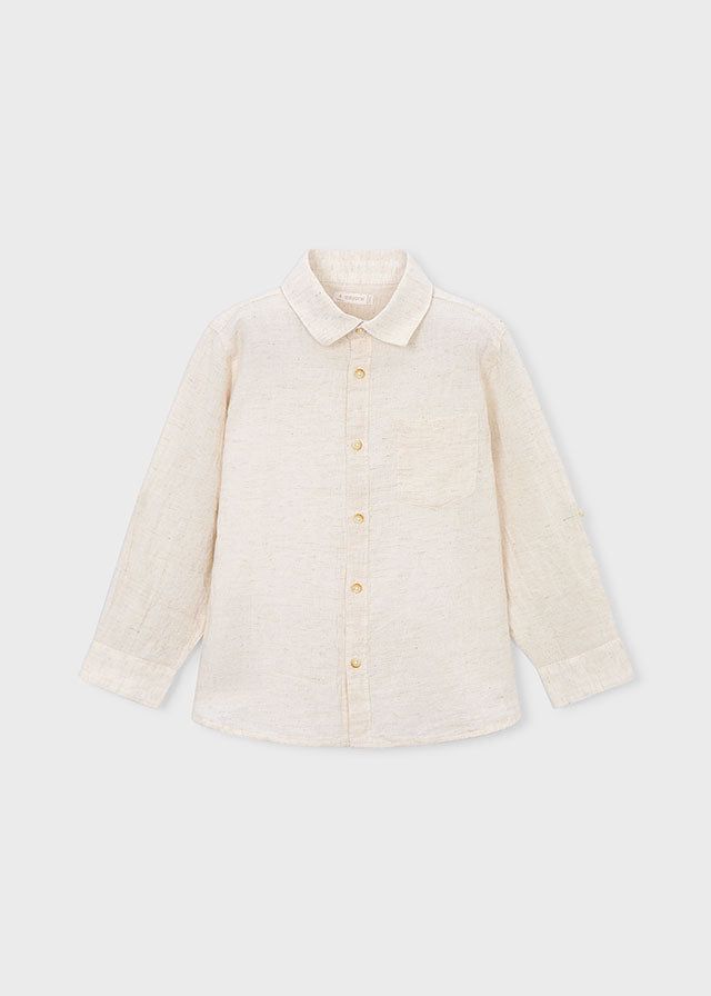 Camicia in lino manica lunga bambino Mayoral Mayoral 2 Anni 92cm