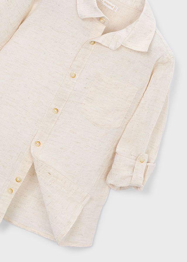 Camicia in lino manica lunga bambino Mayoral Mayoral 2 Anni 92cm