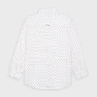 Camicia manica lunga bambino Mayoral bianca fantasia regolare - ErreGiModaBimbo