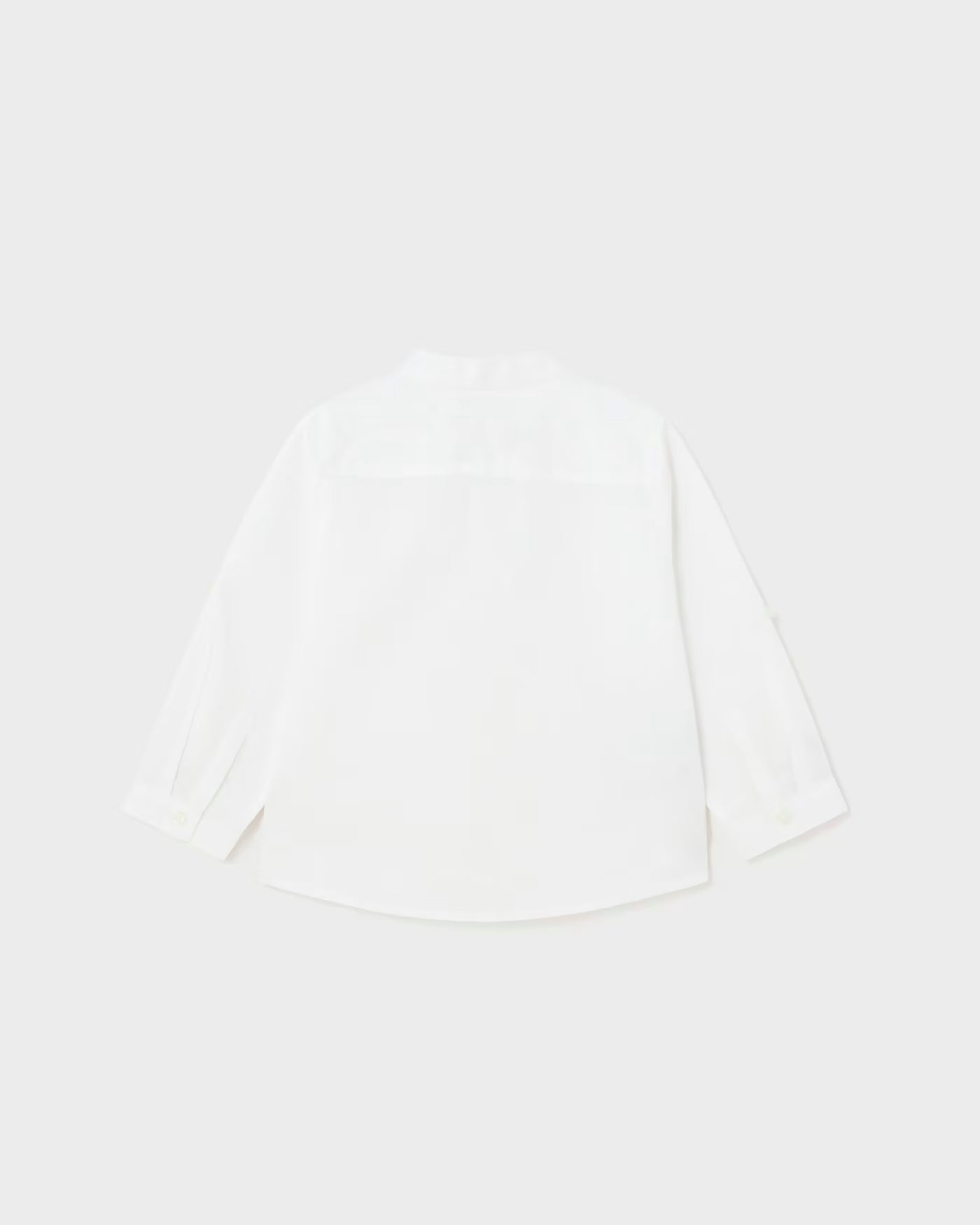 Camicia in lino colletto coreana neonato Mayoral bianca Mayoral Bianco