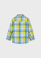 Camicia manica lunga lino quadri limone bambino Mayoral - ErreGiModaBimbo