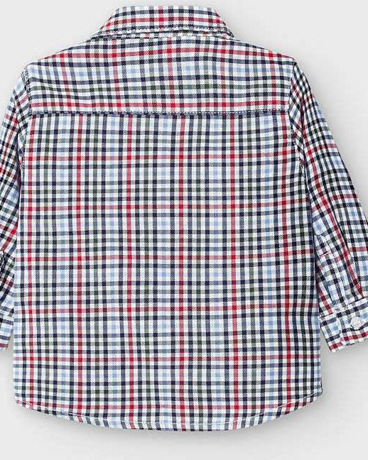 Camicia manica lunga neonato Mayoral fantasia quadri - ErreGiModaBimbo