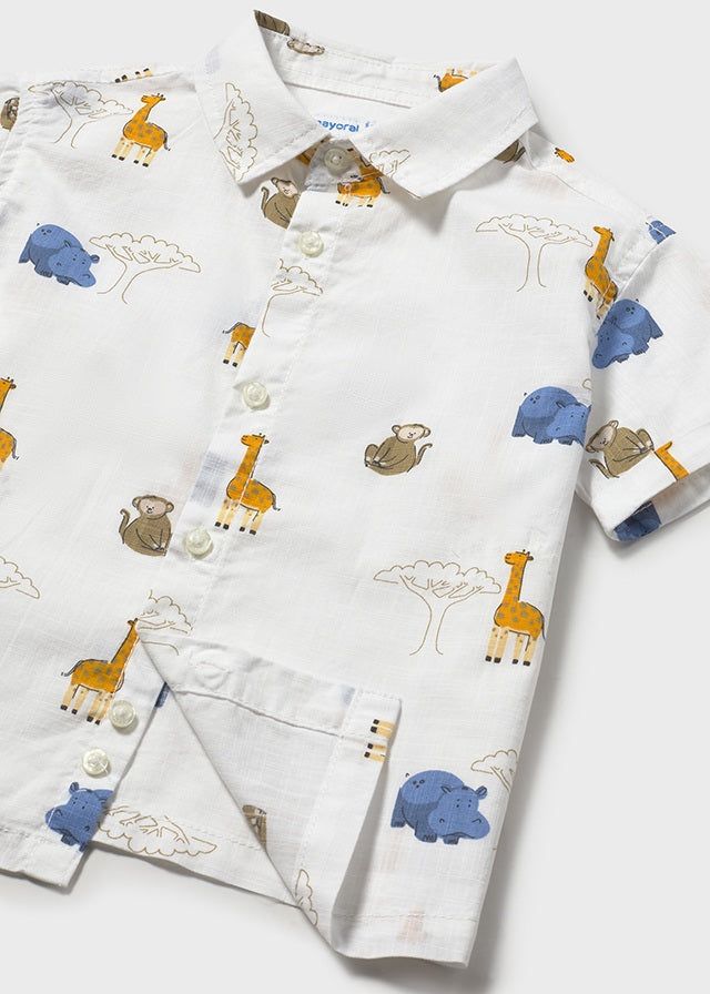 Camicia neonato Mayoral con animali della savana Mayoral 6 Mesi 68cm