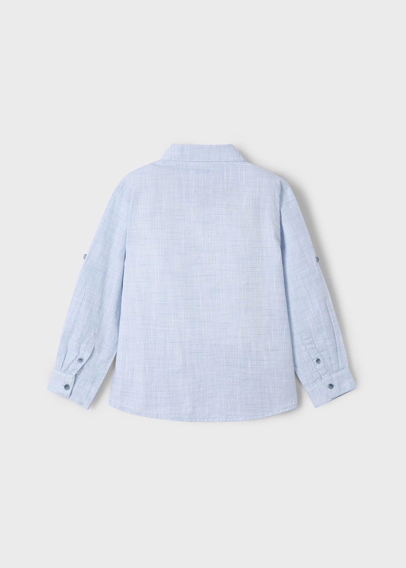 Camicia modello polo manica lunga bambino Mayoral azzurra Mayoral Azzurro