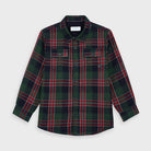 Camicia overshirt bambino Mayoral quadri verde e rosso - ErreGiModaBimbo
