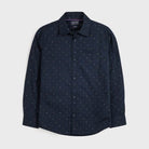 Camicia ragazzo Mayoral blu fantasia geometrica - ErreGiModaBimbo
