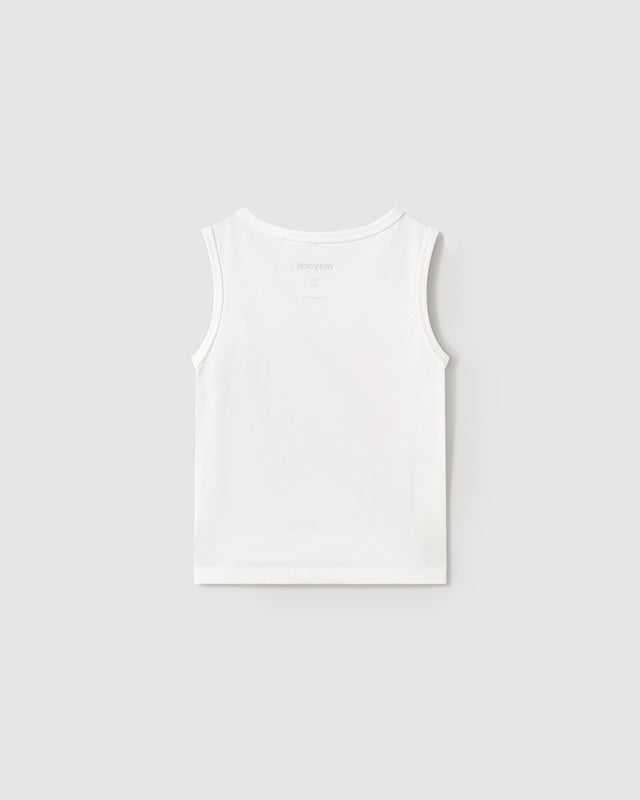 Canotta interattiva neonato Mayoral Squalo e Furgone Mayoral Bianco