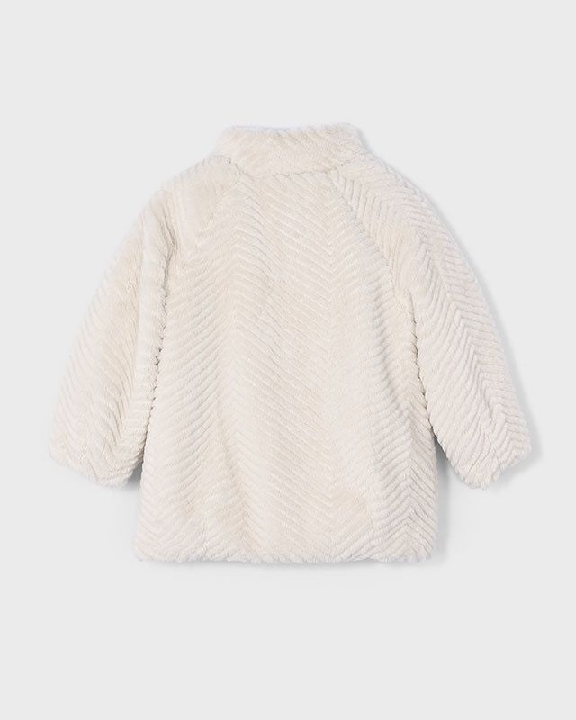 Capotto pellicciotto bambina Mayoral color cecio Mayoral 2 Anni 92cm