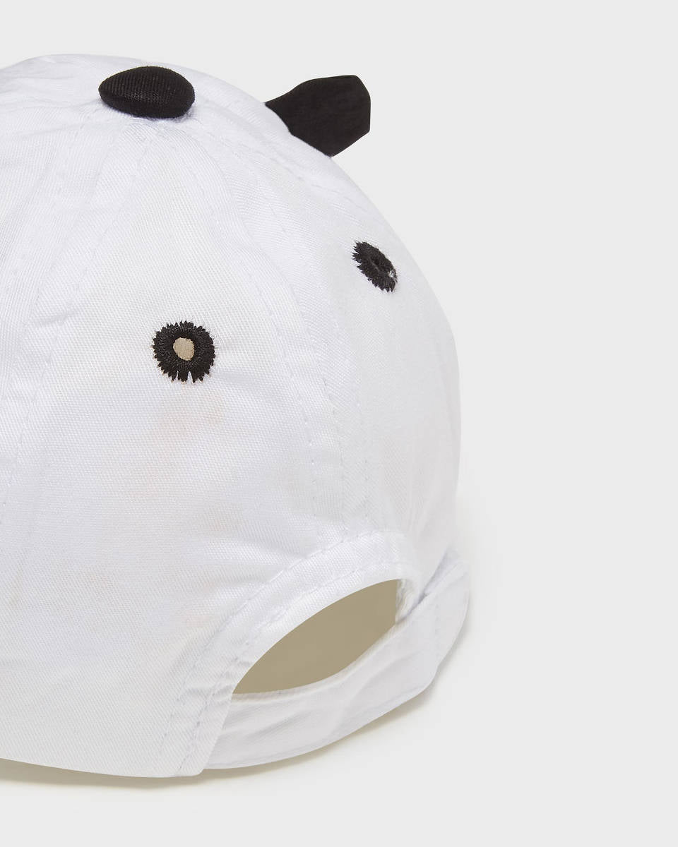 Cappello bianco motivo ricamato in cotone neonato Mayoral - ErreGiModaBimbo