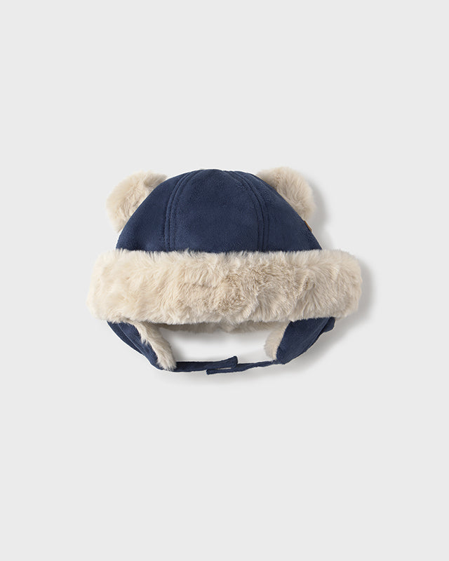 Cappello camoscio orecchie neonato Mayoral Newborn blu Mayoral Blu