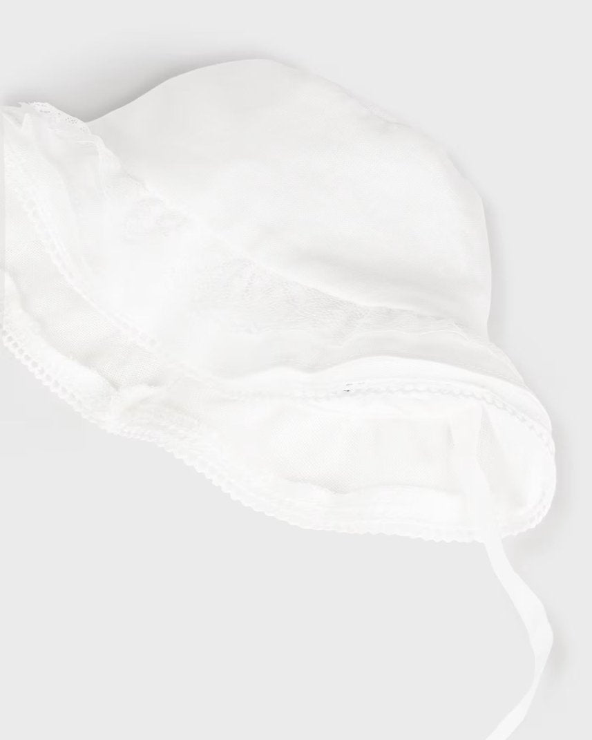 Cappello cerimonia lino neonata Mayoal Newborn panna Mayoral Panna