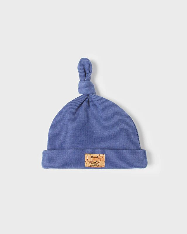 Cappello cuffia fresco cotone neonato Mayoral Newborn blu - ErreGiModaBimbo