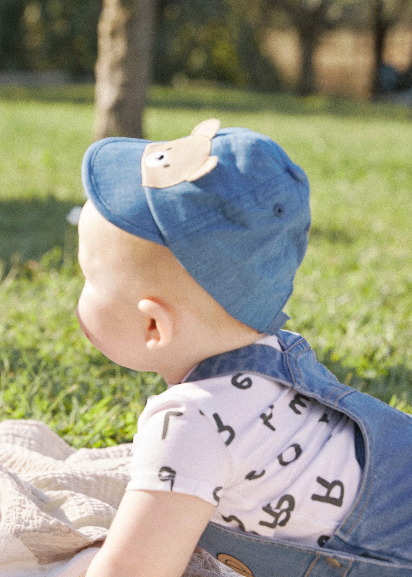Cappello frontaino orsetto neonati Mayoral Newborn jeans Mayoral 38 (0 Mesi)