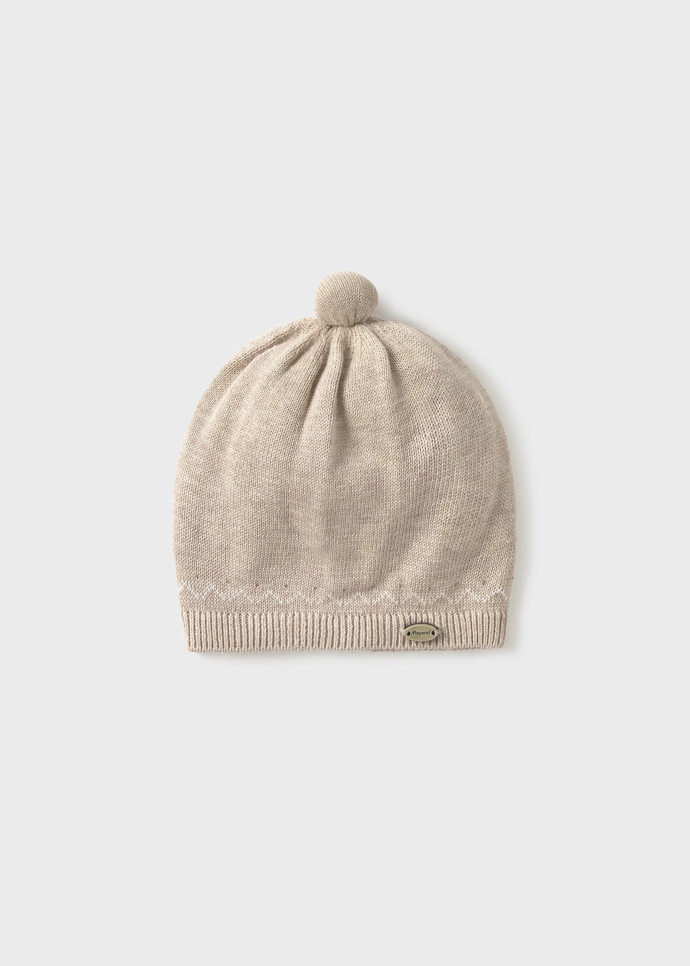 Cappello in filo di caldo cotone neonati Mayoral Newborn beige Mayoral 38 (0 Mesi)