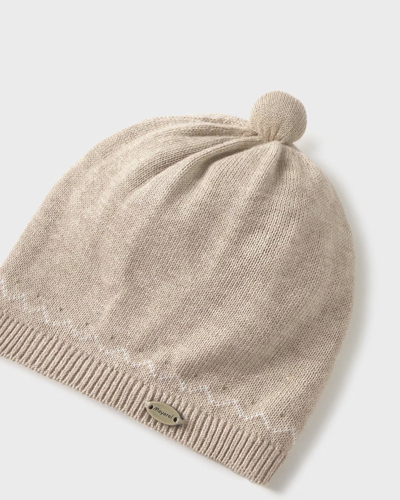 Cappello in filo di caldo cotone neonati Mayoral Newborn beige Mayoral 38 (0 Mesi)