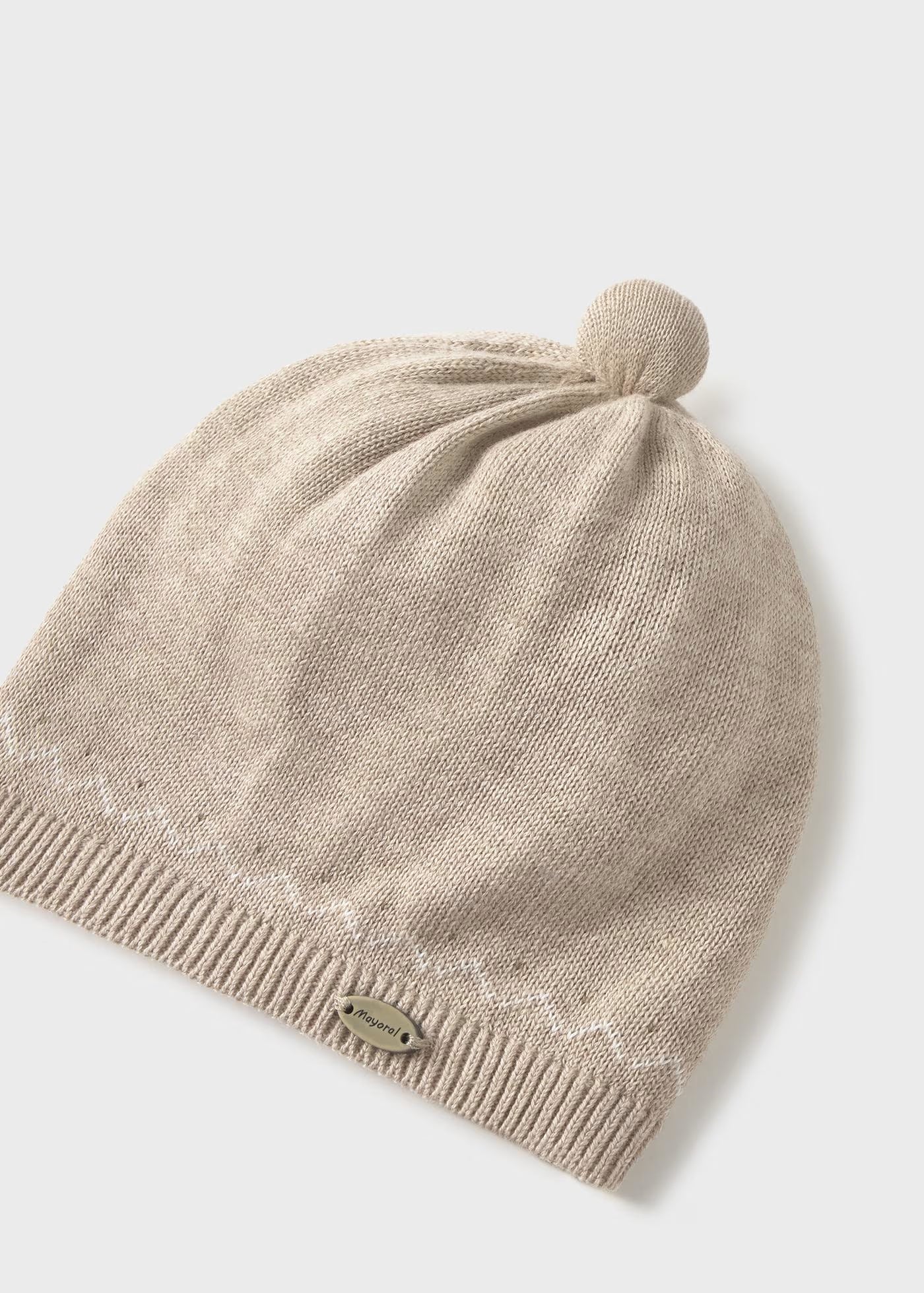 Cappello in filo di caldo cotone neonati Mayoral Newborn beige Mayoral 38 (0 Mesi)