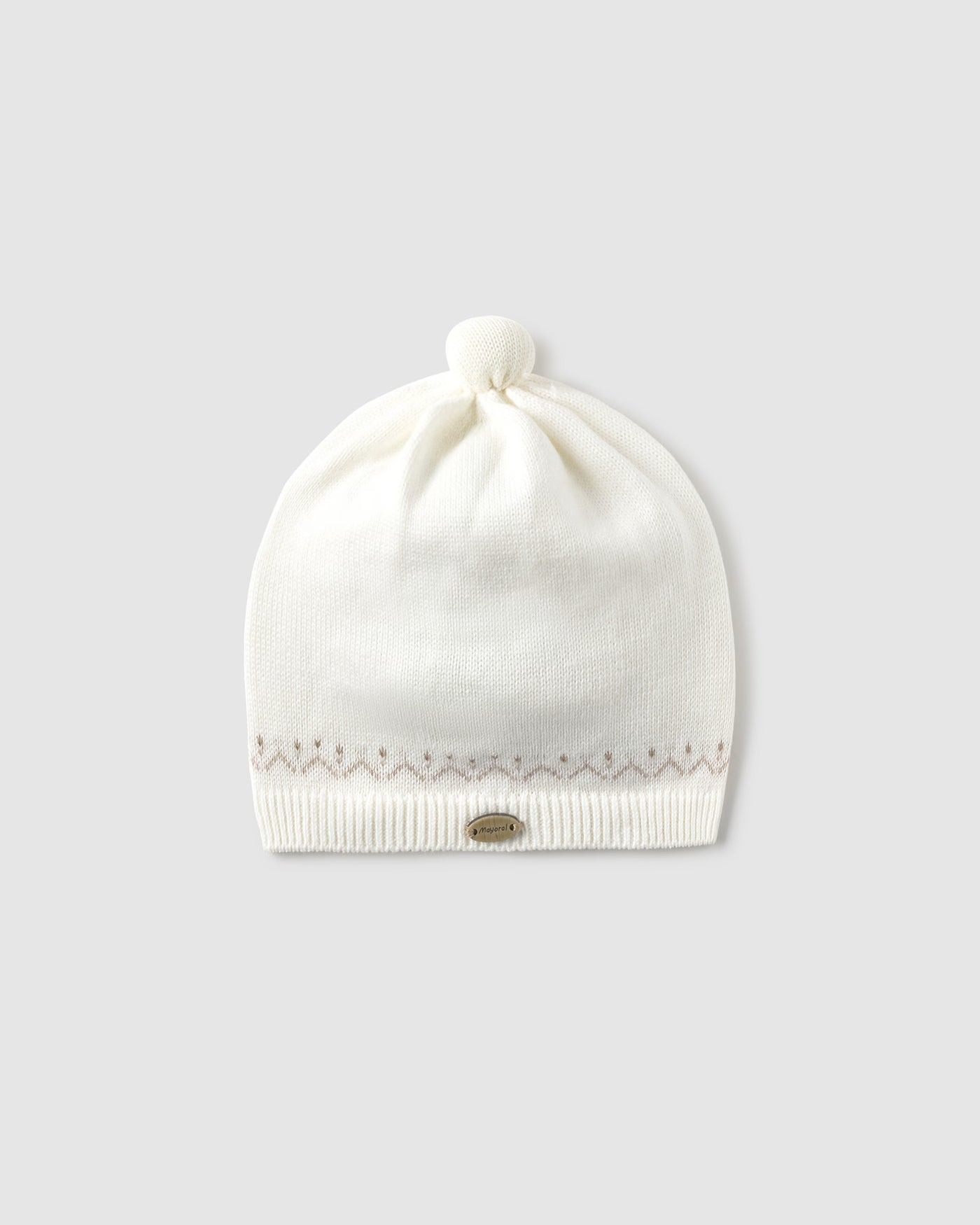 Cappello in filo di caldo cotone neonati Mayoral Newborn panna Mayoral 38 (0 Mesi)