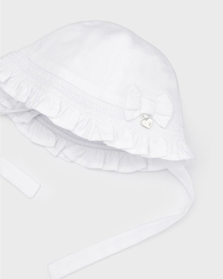 Cappello lyocell supersoft doppio strato neonata Mayoral bianco - ErreGiModaBimbo