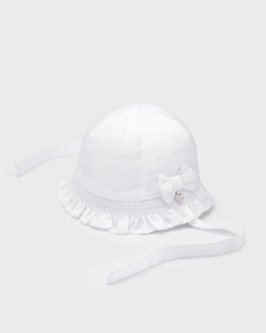 Cappello lyocell supersoft doppio strato neonata Mayoral bianco - ErreGiModaBimbo