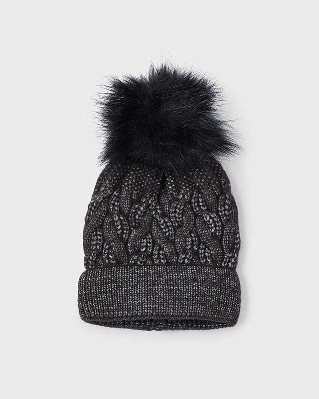 Cappello pompon bambina Mayoral antrancite Mayoral Antrancite