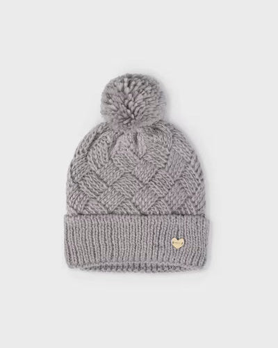 Cappello pompon bambina Mayoral grigio - ErreGiModaBimbo