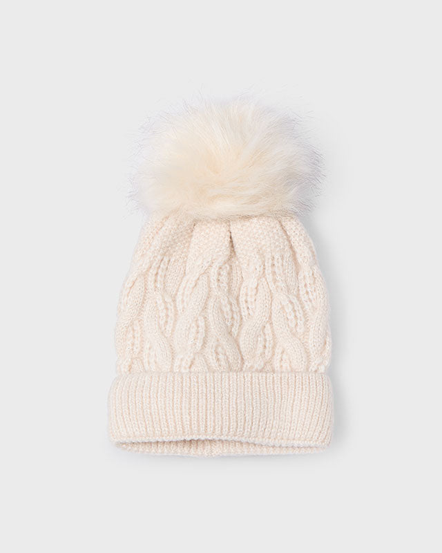 Cappello pompon bambina Mayoral panna24 Mayoral Panna