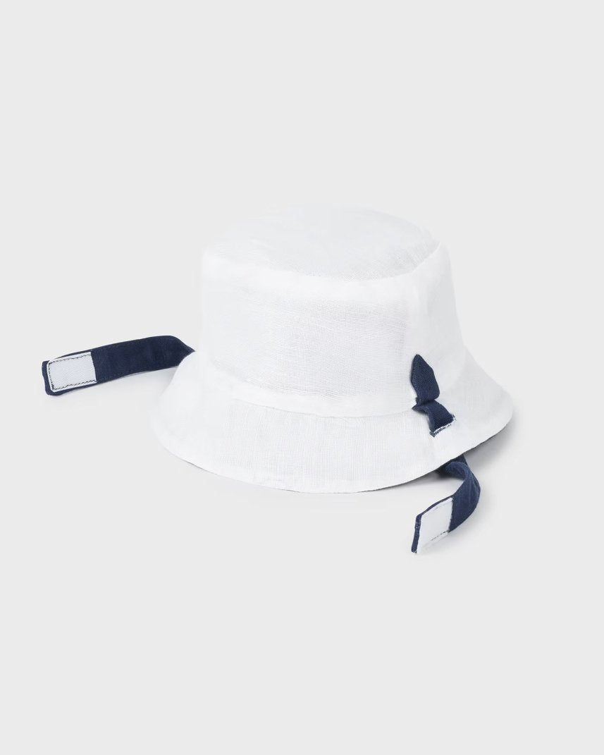 Cappello reversibile lino neonato Mayoral Newborn blu Mayoral Blu