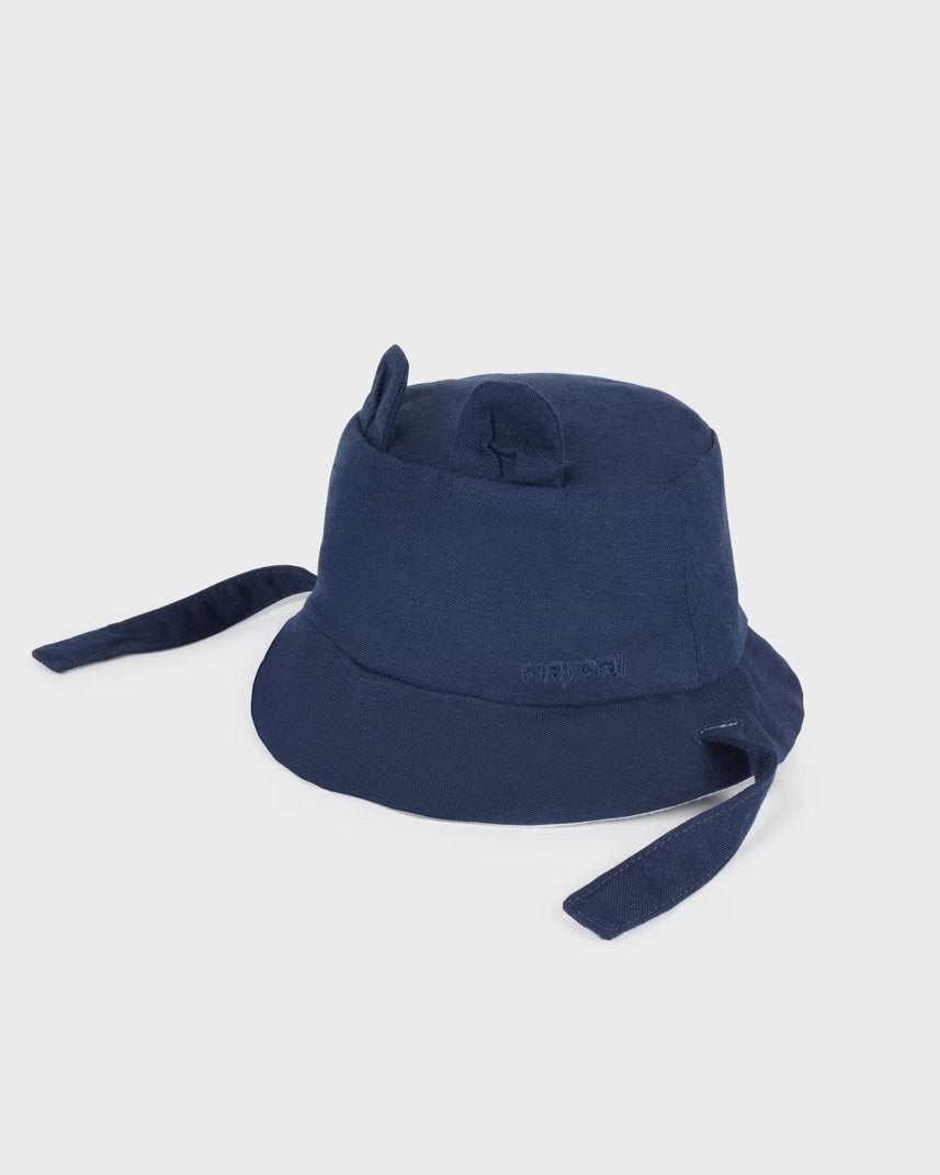 Cappello reversibile lino neonato Mayoral Newborn blu Mayoral Blu