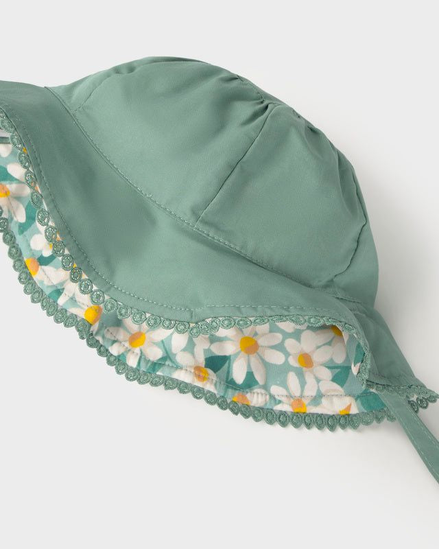 Cappello reversibile neonata Mayoral margherite e verde Mayoral 44 (6-9 Mesi)