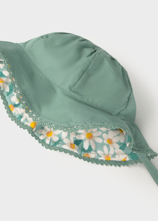 Cappello reversibile neonata Mayoral margherite e verde Mayoral 44 (6-9 Mesi)