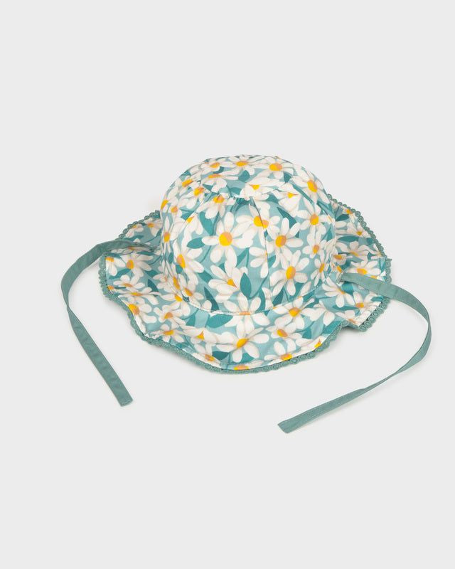Cappello reversibile neonata Mayoral margherite e verde Mayoral 44 (6-9 Mesi)