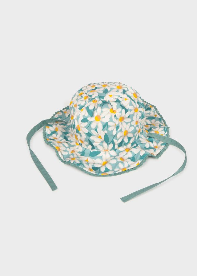Cappello reversibile neonata Mayoral margherite e verde Mayoral 44 (6-9 Mesi)